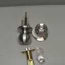 BESTTEN Keyed Entry Door Knob with Lock, Interior and Exterior Door Lock, Standard Ball, Satin Nickel