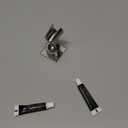 Shower Head Holder All Metal Handheld Shower Wand Bracket Adhesive Shower Wall Mount Holder Brass Shower Spray Holder Brushed Nickel, Drill Free Glue Installation