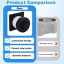 Stock Tank Drain Plug with Tape, Plastic Leak-Proof Stock Tank Plug Replacement Parts Fit for Rubbermaid 50/70/100/150/300 Gallon Commercial Tanks Accessories