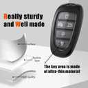 for Hyundai Key Fob Cover with Keychain for Hyundai Sonata Santa Fe Nexo Tucson Palisade 2025 2024 2023 2022