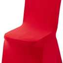 VEVOR Chair Covers, Polyester Spandex Chair Cover, Stretch Slipcovers for Wedding Party Dining Banquet Flat-Front Chair Covers (Red-a, 50PCS)