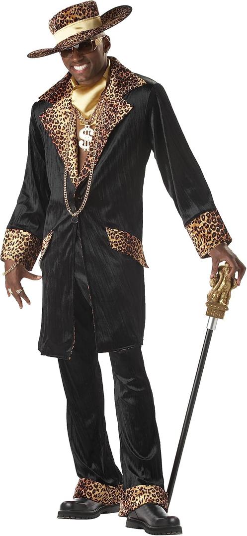 California Costumes Men's Supa Mac Daddy Costume (Medium, Black)