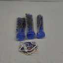 3 Pcs Graduation Table Centerpieces - Balloon Weight Centerpieces Blue Glitter Foil Graduate Cap Centerpieces for 2025 Graduation Party Table Decorations (blue)