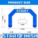 OZIS 20Ft Start Finish Line Inflatable Arch with Built-in Blower, Hexagon Inflatable Archway for Outdoor Impactful Race Advertising Commerce School Sport (Blue)