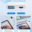 USB C to USB Camera Adapter with 30W PD Charging Port, OTG Cable Compatible with for iPhone 17/16/15 iPad Android Phone Tablet, USB 3.0 Female for Flash Drives, Keyboards, Mice, and More