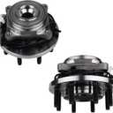 KUSATEC 515162 Front 2PCS Wheel Hub and Bearing Assembly Compatible with Ram 2500 3500 Pickup, 2013 2014 2015 2016 2017 2018, 8 Lug Bolts w/ABS