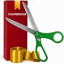 Gold Grand Opening Ceremony Kit 25 Inch Giant Scissors Gold with Red Ribbon for Inaugurations and Ceremonies Giant Scissors 25'' for Ribbon Cutting Grand Opening Kit for Special Events