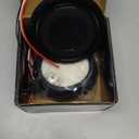 WahMOTOTin 2pcs Smoked Lens 4 inch Round LED Trailer Trucks Halo Parking Turn Signal Tail Lights Clear Lens Amber 64 LEDs w/ Rubber Grommet Sealed Waterproof IP67 For RV/ Van, DC 12V