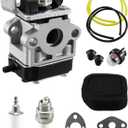 Carburetor Fit for Hitachi 6698373 RB24EA RB24EAP RB24EAS TRB24EAP 23.9cc Backpack Blowers, Leaf Blower Carb Tune Up Kit
