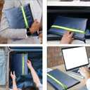 Fireproof Document Bag  3 Pack (15" x 11", 13" x 9.7", 10.5" x 8") Fireproof & Water- proof Document Organizer | Document Holder with Zipper Secure for Cash, Passports, Check& More (Black)