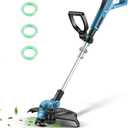 15" Cordless String Trimmer & Lawn Edger for 18V Battery(NOT Included), Electric Weed Wacker Auto Line Feed, Sidewalk Edger Weed Eater for Landscaping, Lawn with 4 Line Spools