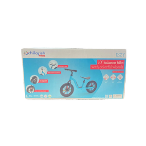 IZZY 10" Balance Bike with Colorful Wheels Blue