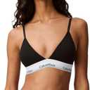 Calvin Klein Modern Cotton Lightly Lined Triangle Bralette Black, Medium