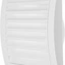 Repa Market 4 Inch White Dryer Vent Hood/Duct Cover for Walls or Ceiling/ABS Plastic Louvered Air Grille with Built-In Mesh Screen/Exhaust and Dryer Vent Covers for Indoor & Outdoor Use