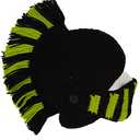 YEKEYI Wig Beard Hats Funny Knit Hat Handmade Winter Beard Facemask Roman Knights Wig Beanie Hat