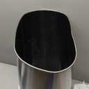 BestOffice | 13 Gallon Trash Can with Lid | Automatic Touchless Garbage Can | Odor Control | Modern Oval Design | Easy to Clean | Stainless Steel | Fits Any Kitchen, Bathroom, Office or Home