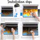 360 Privacy Screen for Laptop 15.6 Inch 16:9, 4 Way Computer Monitor Privacy Shield, Anti Glare Blue Light Filter Compatible with Lenovo Hp Dell Acer Asus Thinkpad Envy Xps