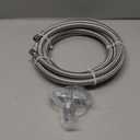 Refrigerator Ice Maker Water Line Kit - 10' Braided Stainless Steel Fridge Water Line with 1/4" Compression Fittings Pex Tubing Core and Water Splitter