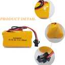 3.6V 900mAh Ni-Cd Exit Sign Emergency Light Battery Compatible for Lithonia ELB-B001 Lithonia EU2 LED Interstate ANIC1566 Unitech 0253799 Exit Light/Fire Exit Sign (4 Pack)