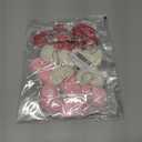 CCINEE 15PCS Valentines Heart Hanging Knit Ornaments, Red Pink White Valentines Crochet Bowl Vase Filler for Valentine's Day Mother's Day Decor