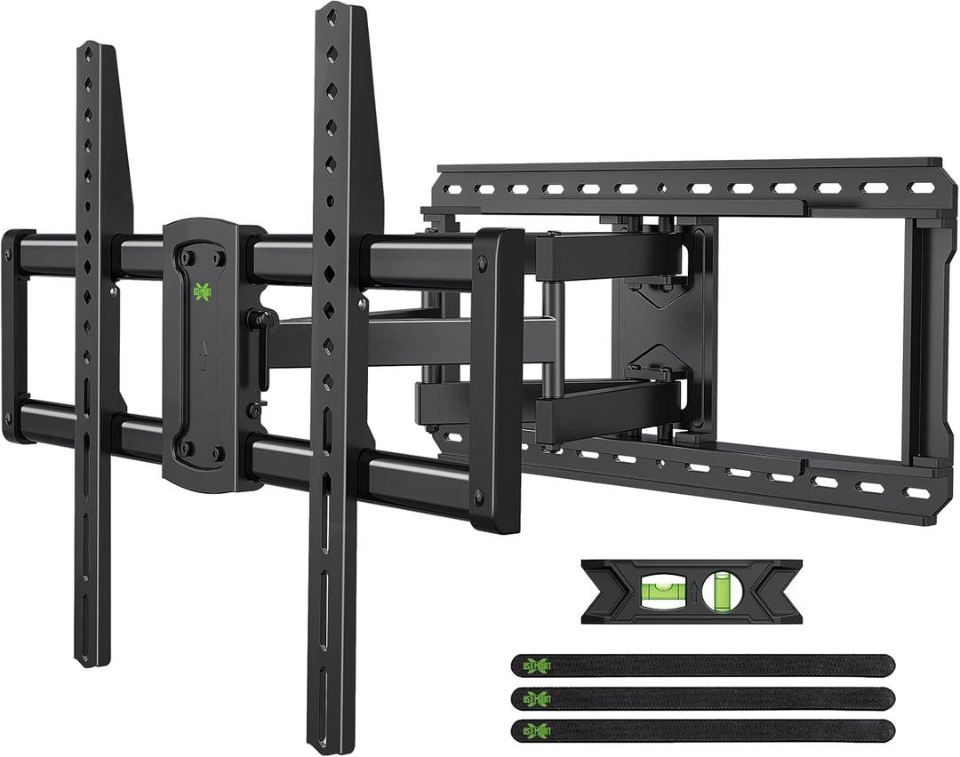 USX MOUNT Full Motion TV Wall Mount for Large TVs 42-97 Inch up to 150 lbs, Wall Mount TV Bracket with Swivel and Tilt, Fits 16",18", 24" Wood Studs, Max VESA 600x400mm Fit 65+ 75+ 85 86 90 TVs XML025