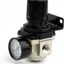 SNS AR4000-N04 Female Thread 1/2 NPT Air Pressure Regulator 0-150 PSI Adjustable,Bracket,Gauge