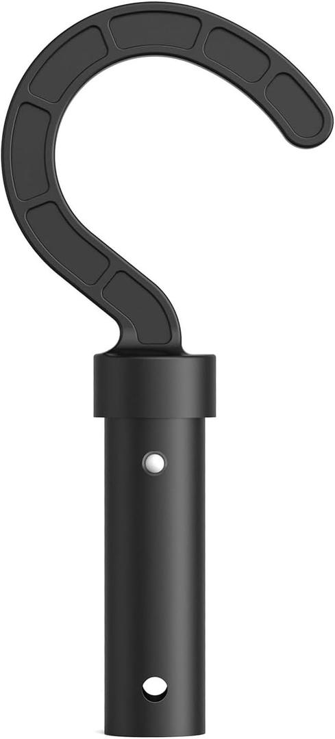 Hook for All Robotic Pool Cleaner, Keyrank Pool Accessories Hook Customized for Pool Vacuum Robot Including Cordless,Above Ground and Underwater,Attaches to Telescopic Poles (Black)