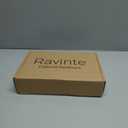 Ravinte Cabinet Handles 10 Pack - 4 Inch Hole Center Matte Black Square Pulls, Kitchen Hardware 6-3/8 Inch Overall Length, Drawer Pulls