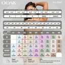 OEAK Womens Wireless Jelly Bra Plus Size Supportive Seamless Bras Full Coverage Push Up Comfortable No Underwire Tshirt Bras (Black, L)