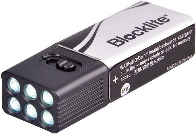 Lixada LED Flashlight Mini Flashlight Light Including 9 Volt Battery Flashlight Torch Flashlight