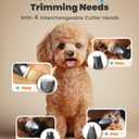oneisall Professional Dog Grooming Kit at Home: All-in-One Quiet Clippers & Nail Grinder with LED Light, 2000mAh Cordless Dog Shaver, Safe Poodle Grooming Kit for Paws, Face, Ears & Body
