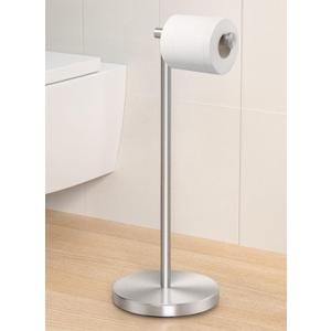 KES Toilet Paper Holder Stand SUS 304 Stainless Steel Rustproof Pedestal Lavatory Tissue Roll Holder Floor Stand Modern Brushed Finish, BPH283S1-2