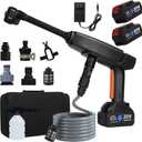 Battery Powered Pressure Wassher Cordless; 1500PSI, Dual 4.0Ah Batteries