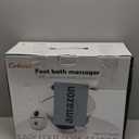 Collapsible Foot Spa Bath with Heat,Foot Massager with Two Side Supports,Leakage Protector,Temperature Control,Bubbles,Red Light,Timer,Feet Spa Tub,Feet Soaker,Gifts (Black)