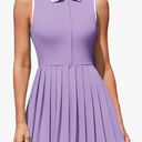 ATTRACO Women Tennis Dresses Ribbed Polo Golf Dress Half Zip Pleated Workout Dress with Built in Shorts and Bra
Size -XL