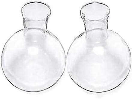 XXXFLOWER Glass Propagation Stations Accessories Plant Terrarium Wooden Stand Air Planter Bulb Glass Vase Metal Swivel Holder Retro Desktop Hydroponics Home Garden Office Decoration, Size C