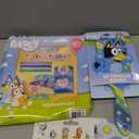 Bluey Hair Accessories Set for Girls - Bundle with Bluey Hair Brush, 3 Snap Clips, 4 Barrettes, 8 Terries, 5 Elastics, and More | Bluey Hair Accessories for Girls