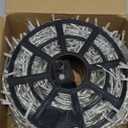 JMEXSUSS 168FT 600 LED Christmas Lights Outdoor Waterproof Clear Wire Indoor String Lights for Outside Warm White Christmas Tree Lights Plug in for Bedroom Wedding Party Valentines Decor