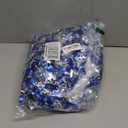 Hanukkah Decorations 2 Pack Total 36 FT Hanukkah Tinsel Garland with Menorah Star of David Silver Ornaments Blue Metallic Streamers Decor, Indoor Outdoor Chanukah Decorations for Home Party Supplies