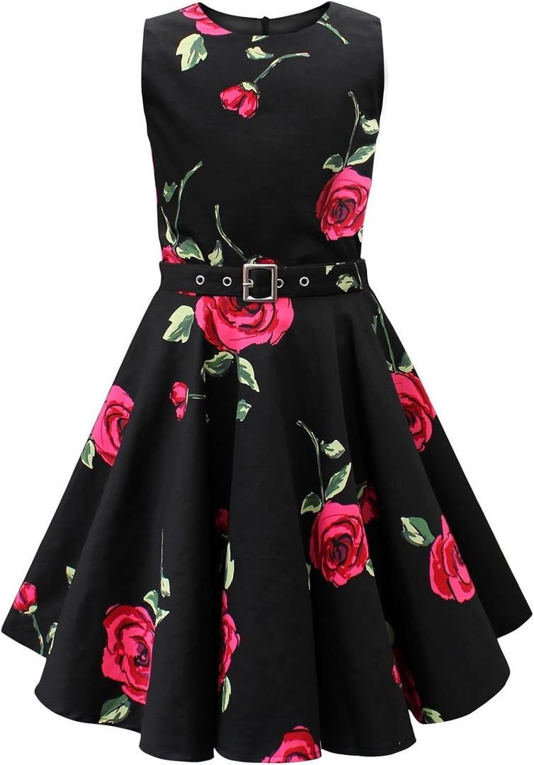 BlackButterfly Kids 'Audrey' Vintage 50's Girls Dress, 13-14