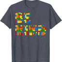 Kindness Kids Be Kind Boys T-Shirt (Small, Heather Blue)