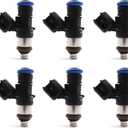 New HiSport Fuel Injectors 0280158091 Compatible with FORD LINCOLN MAZDA 3.5L 3.7L V6 2007-2011 6 PCS Replacement FJ1000 67606 7T4E-C5A 7T4Z-9F593-CA 0280158077