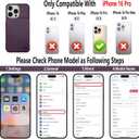 GUERNICA for iPhone 16 Pro Wallet Case with RFID Blocking Card Holder for Women Men, Kickstand Shockproof Phone Case for iPhone 16 Pro(6.3"),Dark Purple