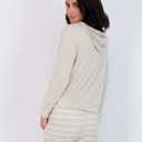 Real Essentials 2 Pack: Women's Soft Long Sleeve Sleep Set - Comfortable Lounge Pull Over Hoodie and Henley Jogger (XXL)