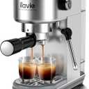 20 Bar Espresso Machine for Home, Super Compact Espresso Maker Stainless Steel Professional Espresso Coffee Maker, Cappuccino, Latte Machine, with 40oz Detachable Water Tank,1350W