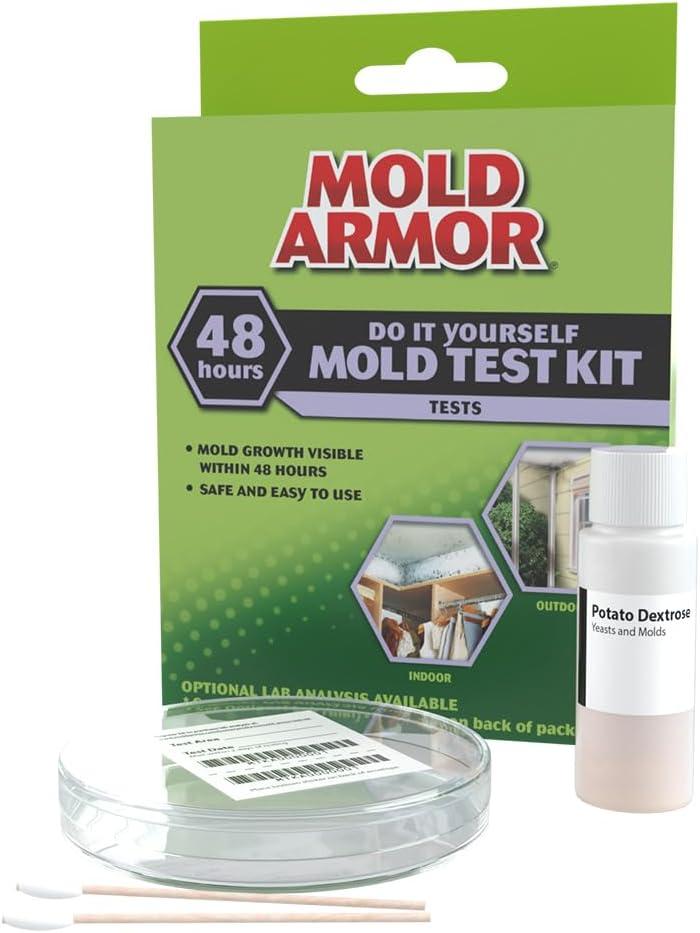 Mold Armor Do It Yourself Mold Test Kit, Test Surface Mold, Air Quality, and HVAC, Safe and Easy to Use, DIY at Home Mold Kit, Effective Both Indoors and Outdoors (1 Count (Pack of 1))