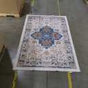 KGAUT 4x6 Area Rugs for Living Room Boho Rug Machine Washable Rug for Bedroom Indoor Soft Large Carpet Vintage Non Slip Foldable for Dining Room Entryway