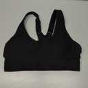 IUGA High Impact Sports Bras for Women High Support Racerback Sports Bra with Sewnin Pads Adjustable Straps Black, M