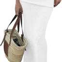 Saodimallsu Womens Beach Cover Up Maxi Skirt Sheer Fuzzy Knit Fold Over Mid Rise 2026 Summer Swimsuit Coverup (Large, White)