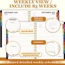 19 Months Planner, 2026 Weekly & Monthly Planner, 8.5"11" Daily Weekly Monthly Calendar Planner, June 2025-Dec 2026 Organizers with Habit Tracker for School & Office, Colored Tabs, Stickers, Pocket, Ruler Bookmark-Black